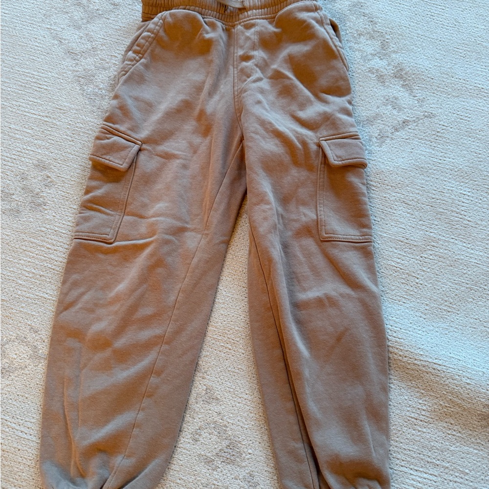 H&M Beige Textured Joggers